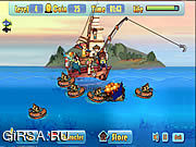 Флеш игра онлайн Defend Fish Boat