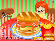Флеш игра онлайн Люкс Гамбургеры / Deluxe Hamburgers