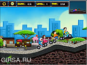 Флеш игра онлайн Гонка Дораемона / Doraemon Racing