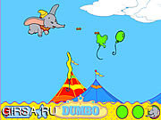 Флеш игра онлайн Большие гонки взмах / Dumbo's Great Race