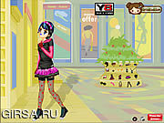 Флеш игра онлайн Emo Shopping Dress Up