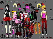 Флеш игра онлайн Emo vs  Punk Dress  Up