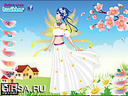 Игра Цветок Fairy Cutie одевает вверх
