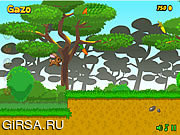 Флеш игра онлайн Кролик и морковка / Fluffy Runner
