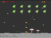 Флеш игра онлайн Летающие Пиццы Котенка В Атаку Ранец Ящерица / Flying Pizza Kitty In Attack Of The Jetpack Lizard