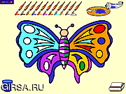 Флеш игра онлайн For Butterfly Painting