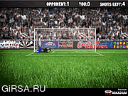 Флеш игра онлайн Футбол Freekick