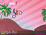 Флеш игра онлайн Женский мото-спорт / Girl Bike Stunt