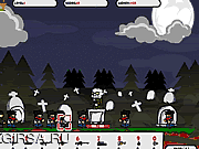 Флеш игра онлайн Сумасшествие погоста / Graveyard Madness