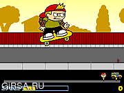 Флеш игра онлайн Gus Vs. Bus 2: L8R SK8R