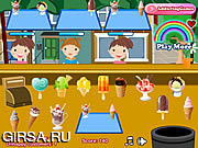 Флеш игра онлайн Сервировка мороженого