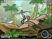 Флеш игра онлайн Джунглях Мото Суда / Jungle Moto Trial