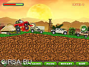 Флеш игра онлайн Война джунглей / Jungle War Driving