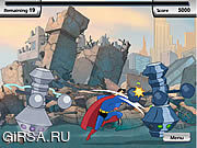 Флеш игра онлайн Академия обучения Лиги справедливости - Супермен