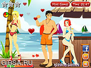 Флеш игра онлайн Kiss Kiss Paradise