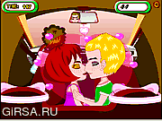 Флеш игра онлайн Поцелуй в автомобиле