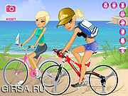 Флеш игра онлайн Maria And Sofia Go Biking 