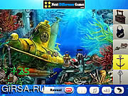 Флеш игра онлайн Морских хищников. Скрытые объекты