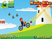 Флеш игра онлайн Мотик Марио / Mario Bike
