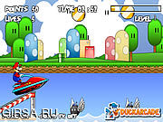 Флеш игра онлайн Марио Jet Ski