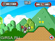 Флеш игра онлайн Мания Motocross Марио