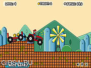 Флеш игра онлайн Марио на тракторе