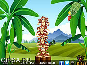 Флеш игра онлайн Балансировка обезьян / Monkeys Balance