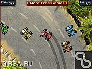 Флеш игра онлайн Участвовать в гонке тележки изверга / Monster Truck Racing 