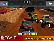 Флеш игра онлайн Монстры на грузовиках 3D / Monster Trucker 3D