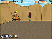 Флеш игра онлайн Naruto Bike