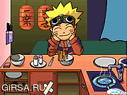 Флеш игра онлайн Готовим лапшу для Наруто / Naruto Eat Stretched Noodle