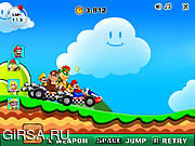 Флеш игра онлайн Новый Супер Марио Гонки / New Super Mario Racing
