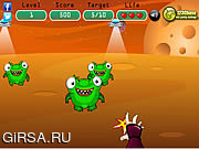 Флеш игра онлайн Ниндзя против пришельцев / Ninja vs Aliens