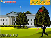 Флеш игра онлайн Обама Ромни Курица Пипец / Obama Romney Chicken Kick