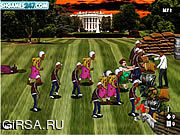Флеш игра онлайн Obama против зомби