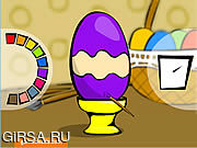 Флеш игра онлайн Painted Eggs