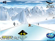 Флеш игра онлайн Супер Пингвинов Тире / Super Penguin Dash