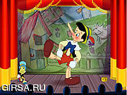 Флеш игра онлайн Pinocchio Puppet Theater