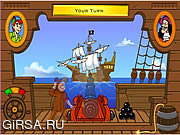 Флеш игра онлайн Пиратская Битва