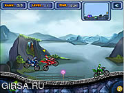 Флеш игра онлайн Крутая гонка / Power Rangers Power Ride