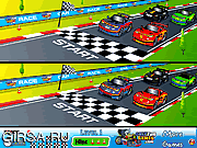 Флеш игра онлайн Racing Cartoon Differences