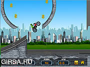 Флеш игра онлайн Крутой гонщик / Rash Rider