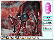 Флеш игра онлайн Красные олени. Скрытые цифры
