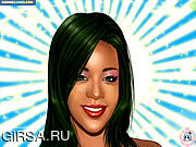Флеш игра онлайн Rihanna Makeover