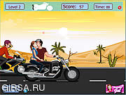 Флеш игра онлайн Рискованый целовать мотоцикла / Risky Motorcycle Kissing