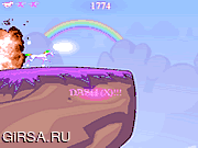 Флеш игра онлайн Robot Unicorn Attack