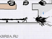 Флеш игра онлайн Чернильный путь / Running Ink