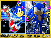 Флеш игра онлайн Sonic Similarities