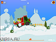 Флеш игра онлайн Тележка Санта / Santa Truck