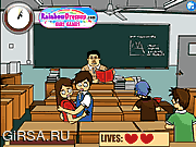 Флеш игра онлайн Пролом школы целуя